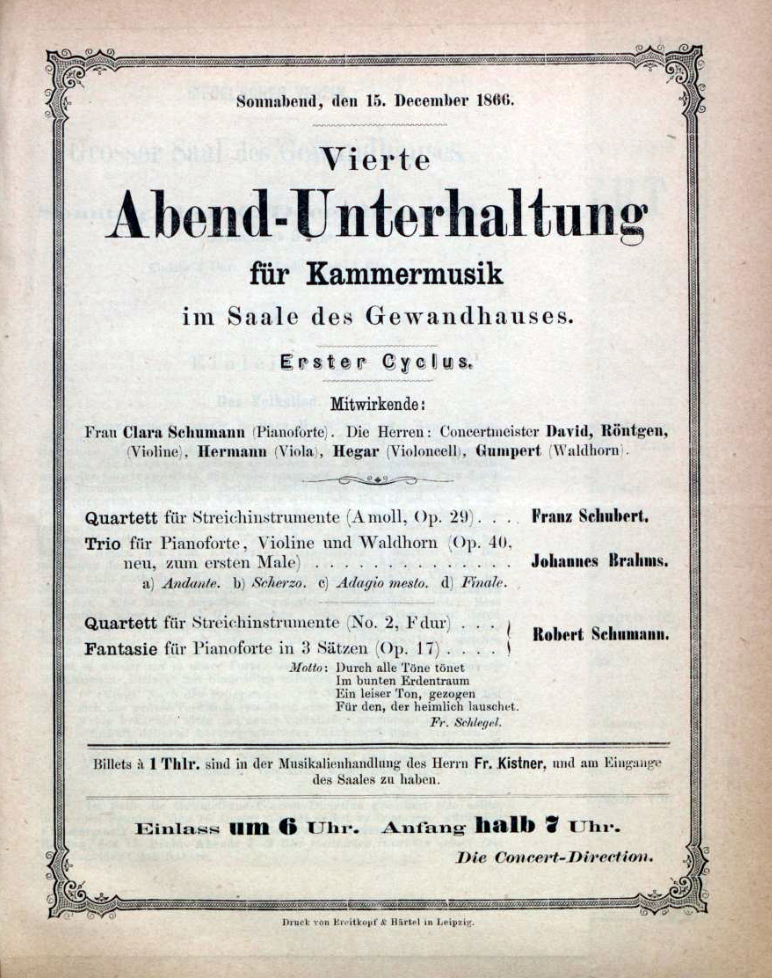 1866 Leipzig Brahms Trio Gumpert